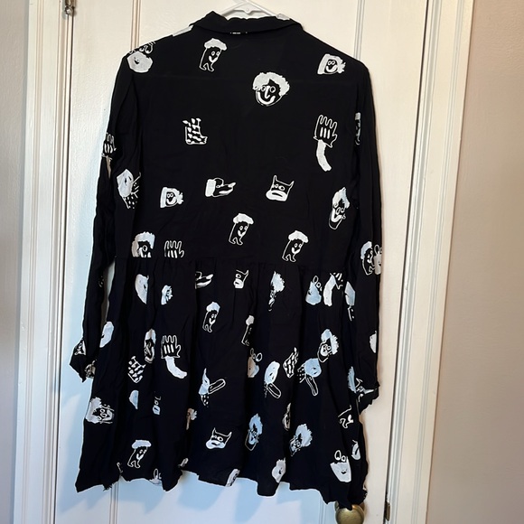 Handmade Screen Printed Mini Dress - Picture 3 of 3